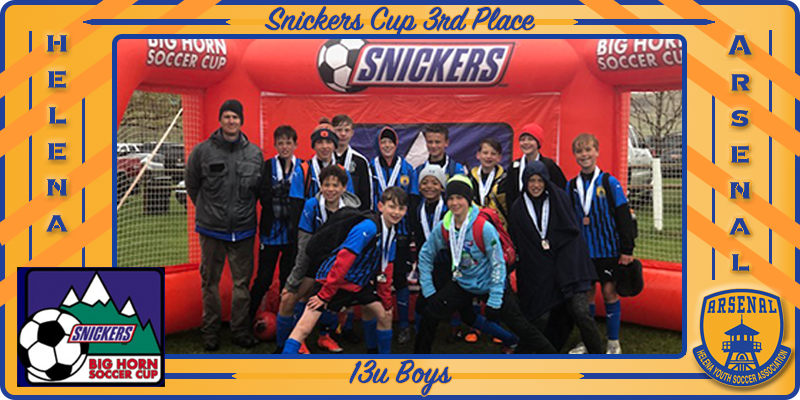 13U Boys Snickers Team Pic
